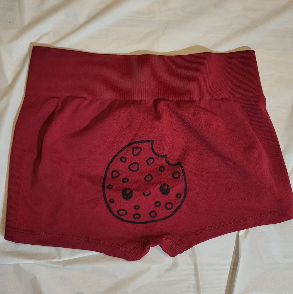 Puff Cookie Design Womens  Scrunch High waist booty shorts